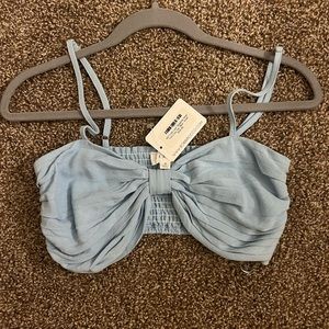 Bow bandeau top. NWT